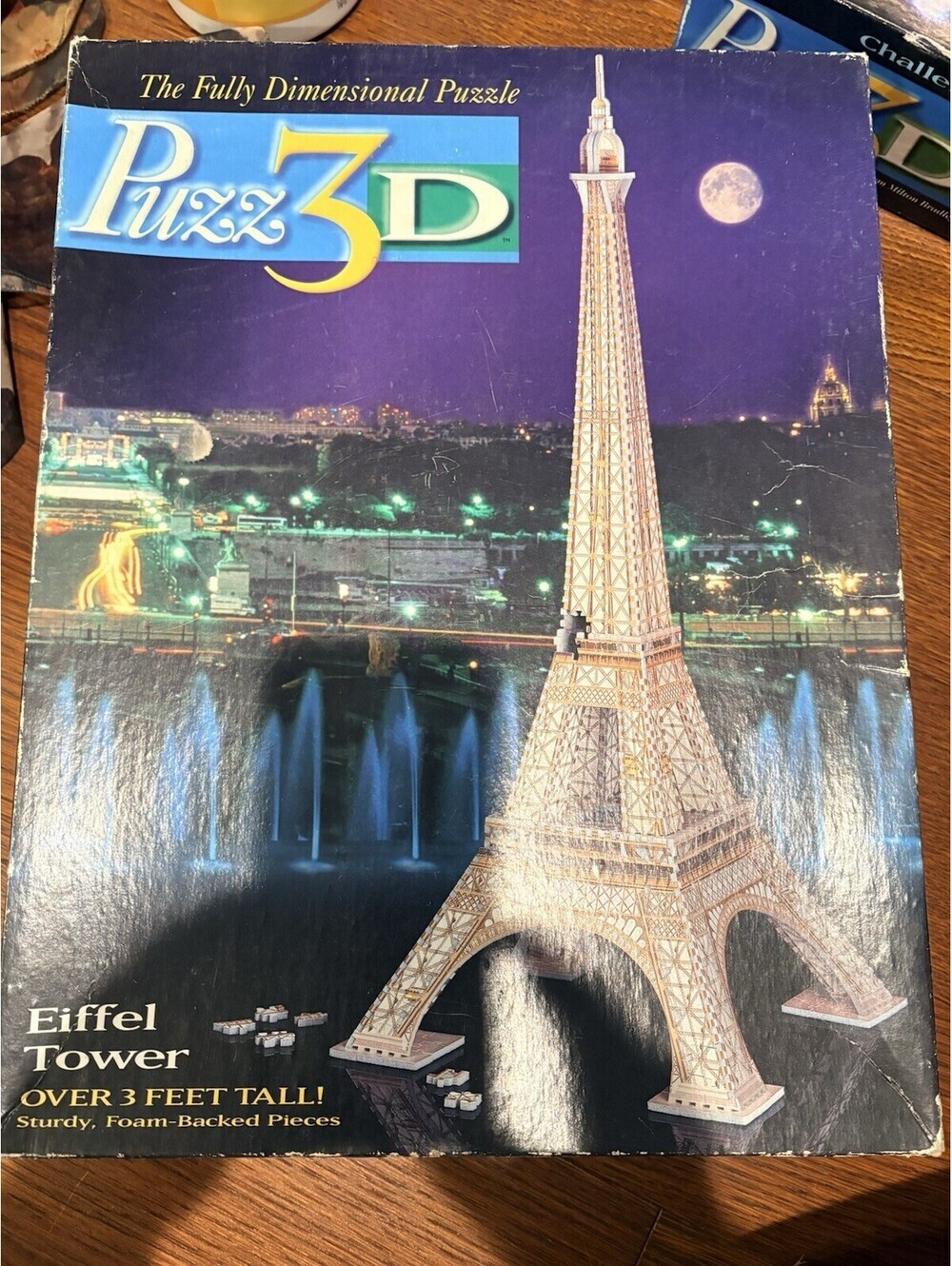 Puzz 3D Eiffel Tower Paris France Puzzle Extra Challenging 703 Piece Wrebbit